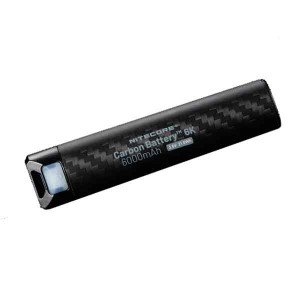 BATERÍA EXTERNA CARBON BATTERY 6K USB-C DE 6000 MAH  BAT-NITE-PB-CARBO6K